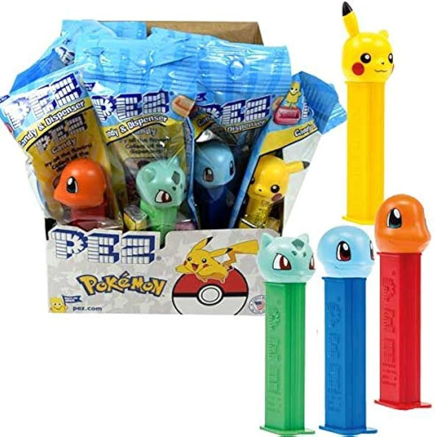 EPROSMIN PEZ Candy Pokémon Dispenser, 12 Count Display Pack | Amazon (US)