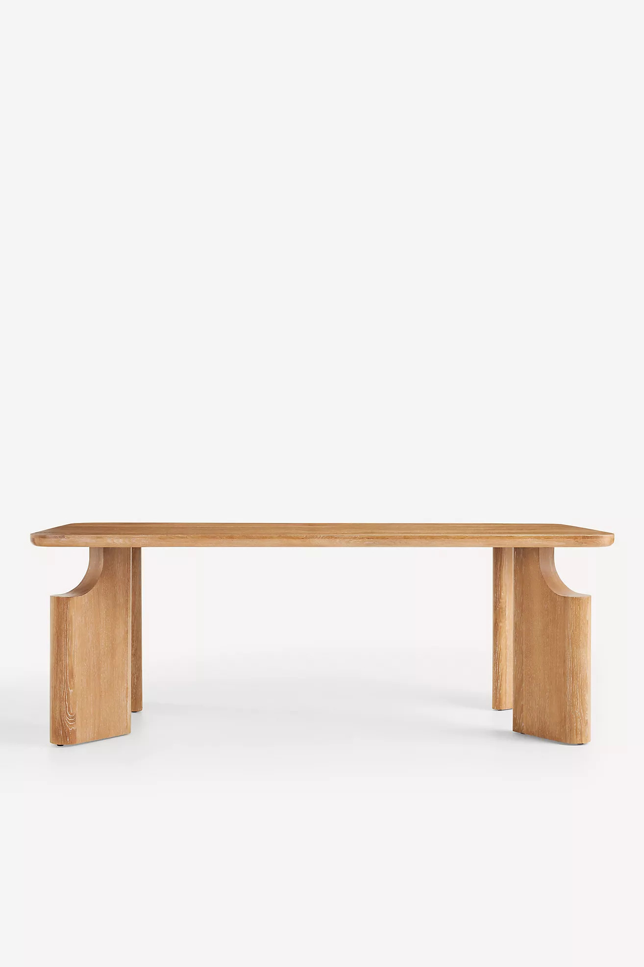 Ava Rectangular 84" Oak Dining Table | Anthropologie (US)