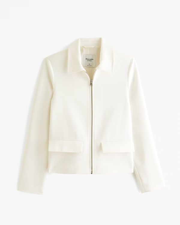 Women's Elevated Suiting Jacket | Women's Coats & Jackets | Abercrombie.com | Abercrombie & Fitch (US)