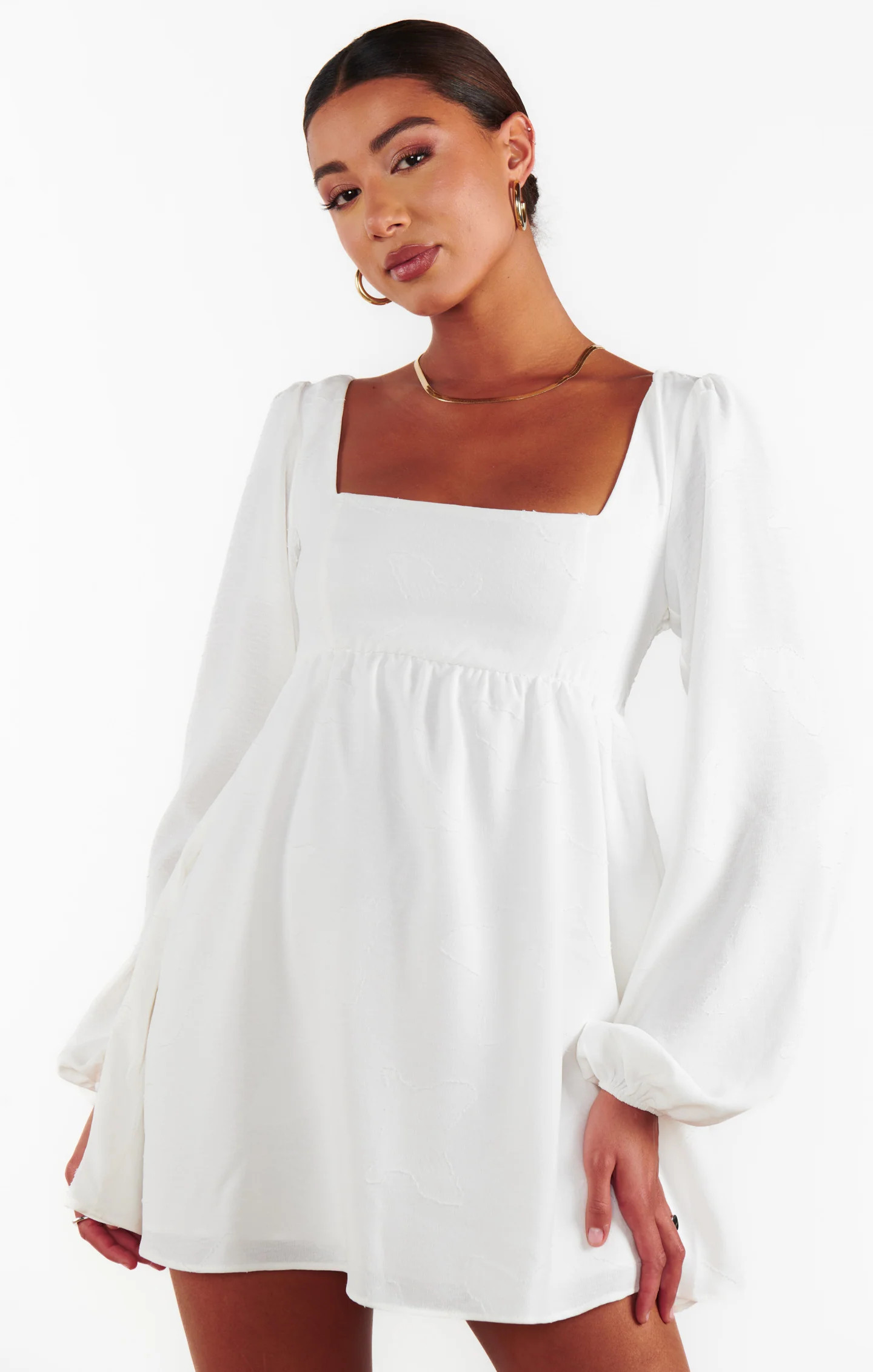 Marianna Mini Dress ~ White Clip Butterfly | Show Me Your Mumu