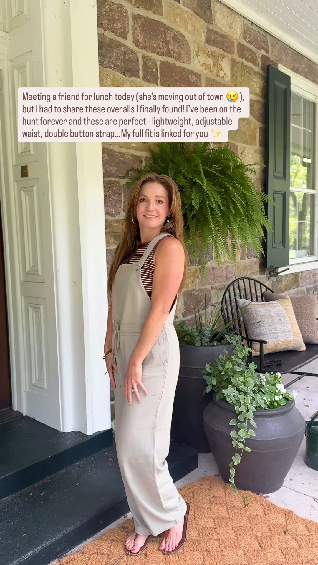 The perfect overalls ✨ lightweight, adjustable waist, double button strap. Linking my full look on LTK! #LTKstyle #LTKpetite #LTKunder50

#LTKU #LTKPetite #LTKStyleTip