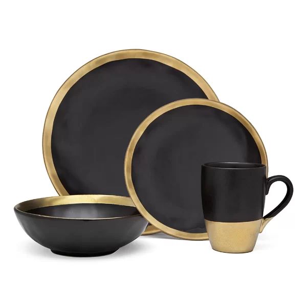 Godinger Terre D'or 4 Piece Place Setting, Service for 1 | Wayfair North America