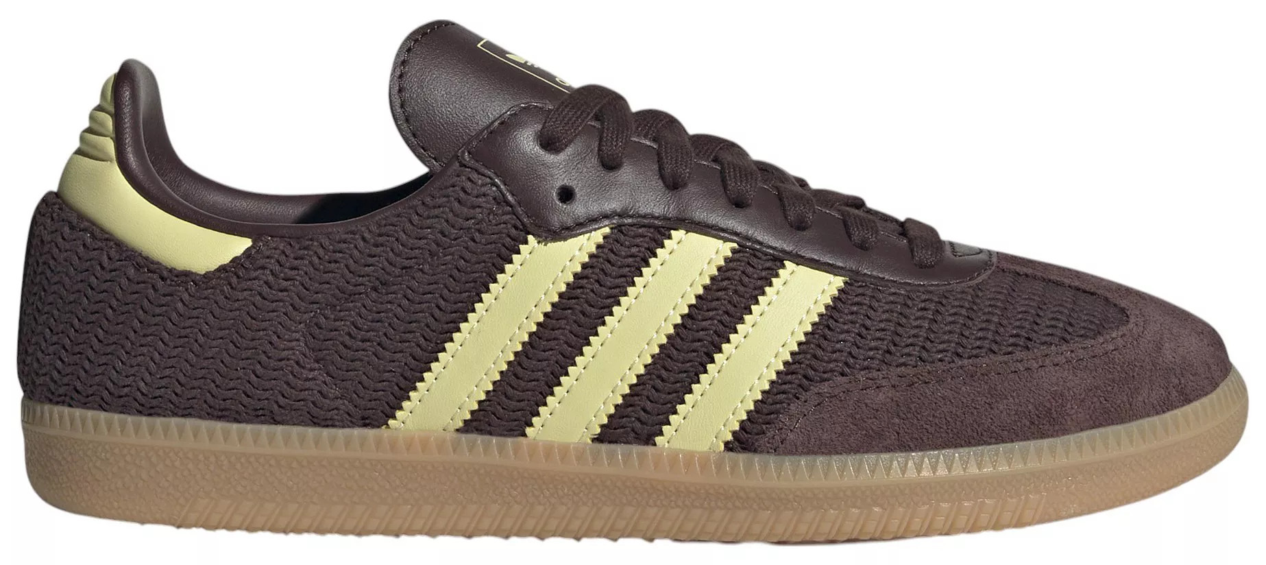 adidas Women's Samba OG Crochet Shoes, Size 6, Brown/Yellow | DICK'S Sporting Goods