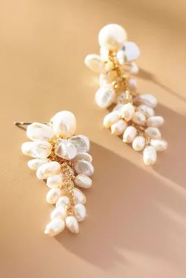 Freshwater Pearl Cluster Drop Earrings | Anthropologie (US)