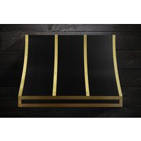 Custom Black Brass Range Hood Modern Kitchen Vent Hood | Etsy (US)