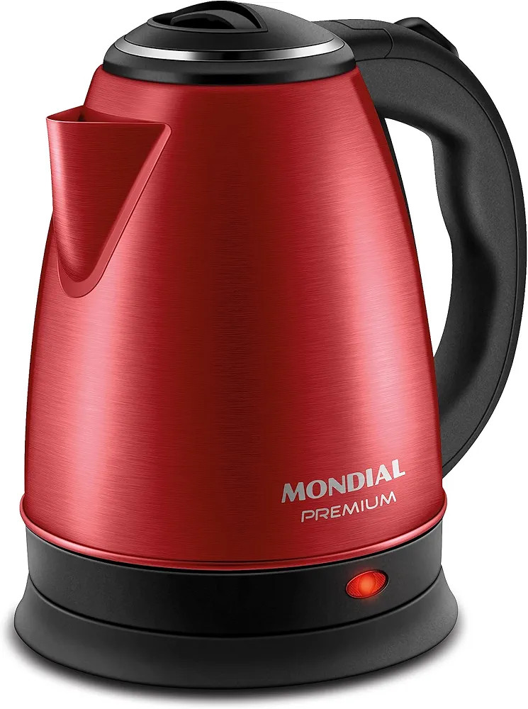 Chaleira Elétrica Pratic, Mondial, Vermelho/Inox, 1200W, 220V - CE-06-R | Amazon (BR)