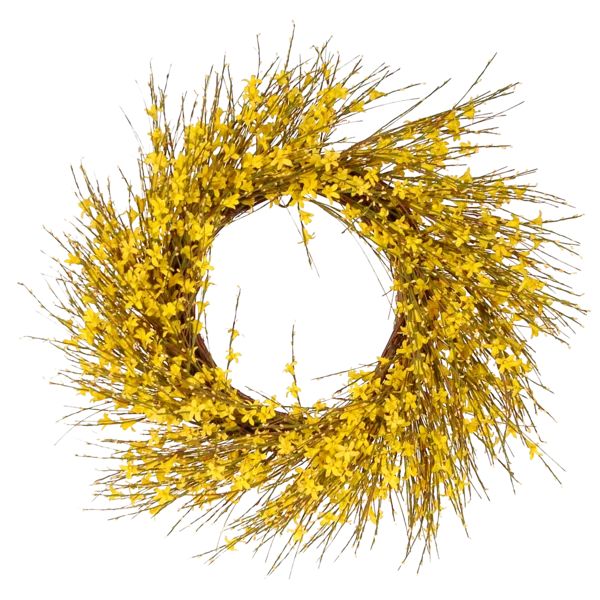 Faux Forsythia Wreath | Wayfair North America