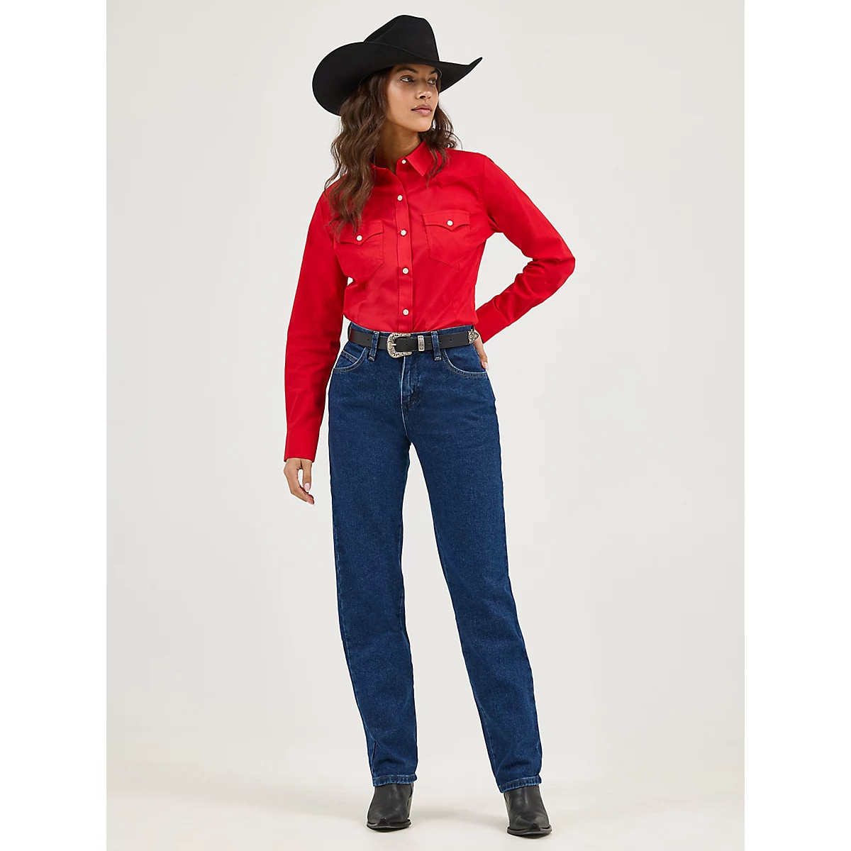 Wrangler® Blues Relaxed Fit Jean in Antq Indigo | Wrangler