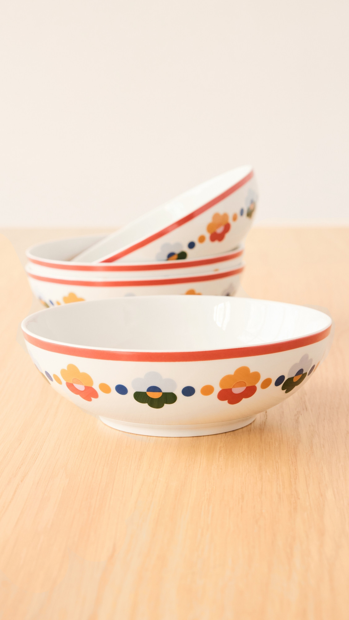 Misette Cereal Bowls Set of 4 Floral One Size | Shopbop