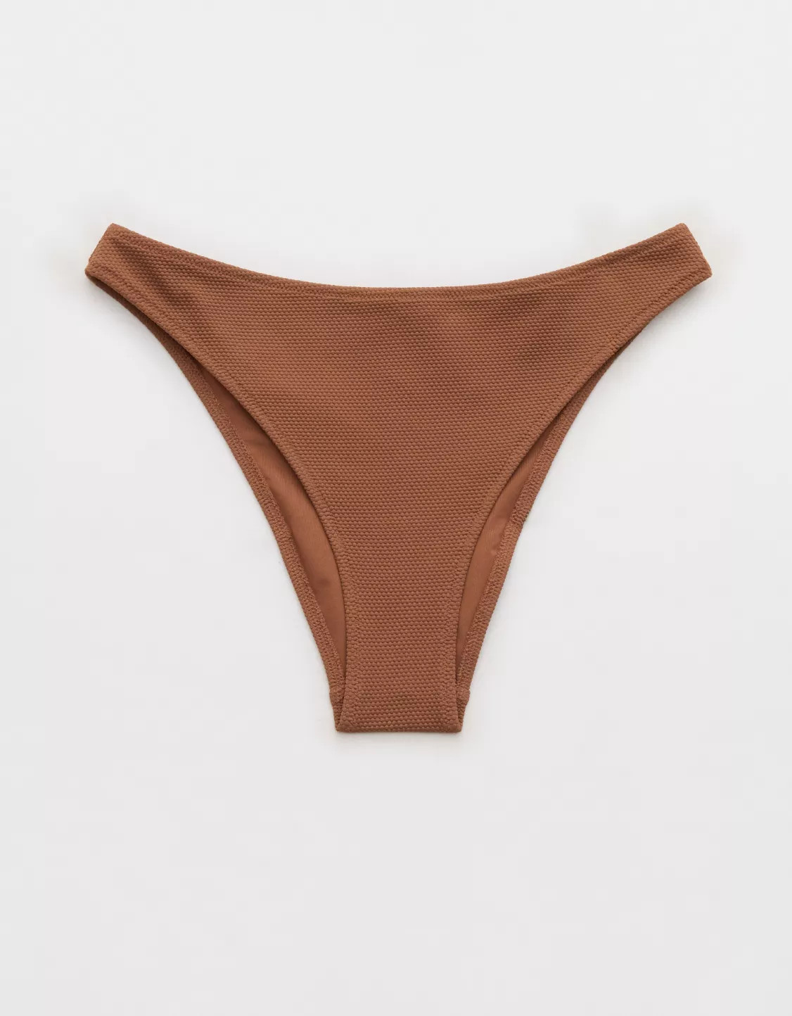 Aerie Pique Mid Rise Cheeky Bikini Bottom | Aerie