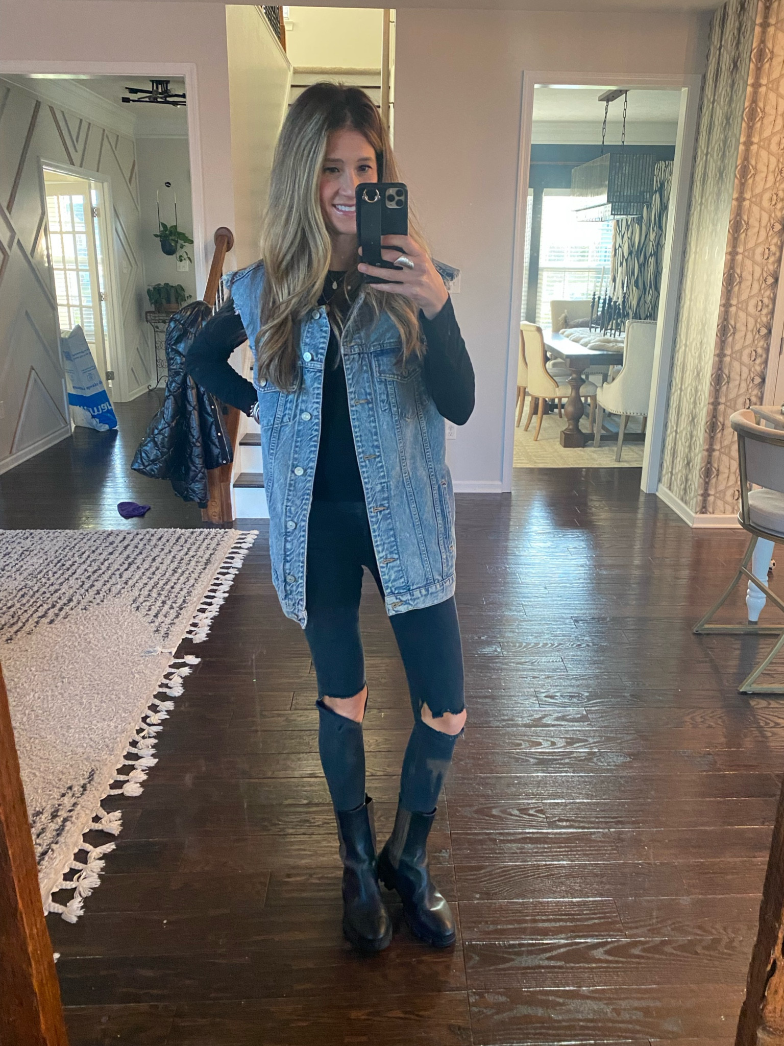 Denim vest casual style 

#LTKHolidaySale 

#LTKstyletip #LTKfindsunder50