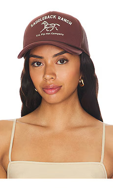 Gigi Pip Saddleback Ranch Trucker in Brown from Revolve.com | Revolve Clothing (Global)