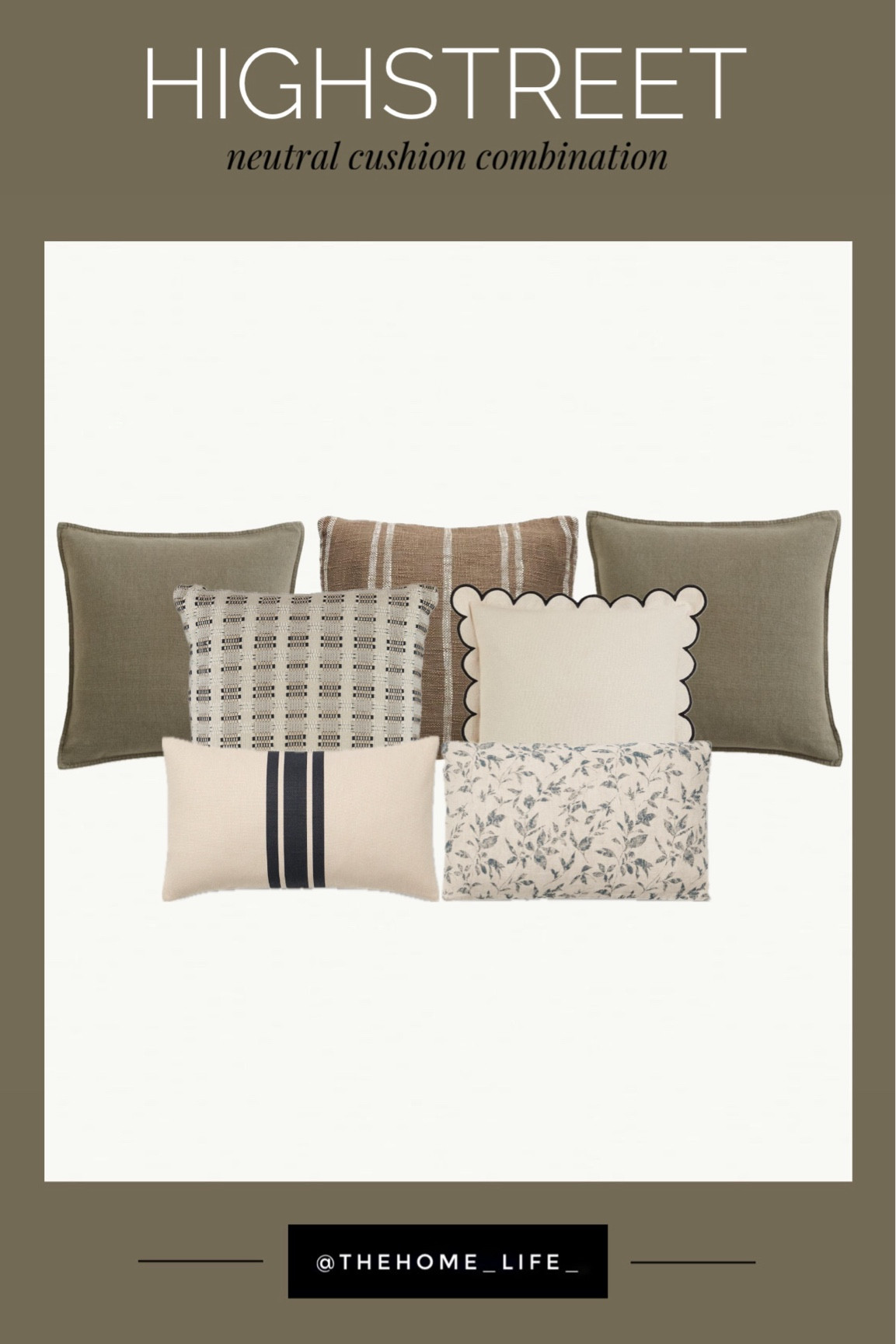 A gorgeous earthy and neutral cushion combination, all from a selection of Highstreet Brands and under £20!

#LTKuk #LTKhome #LTKeurope