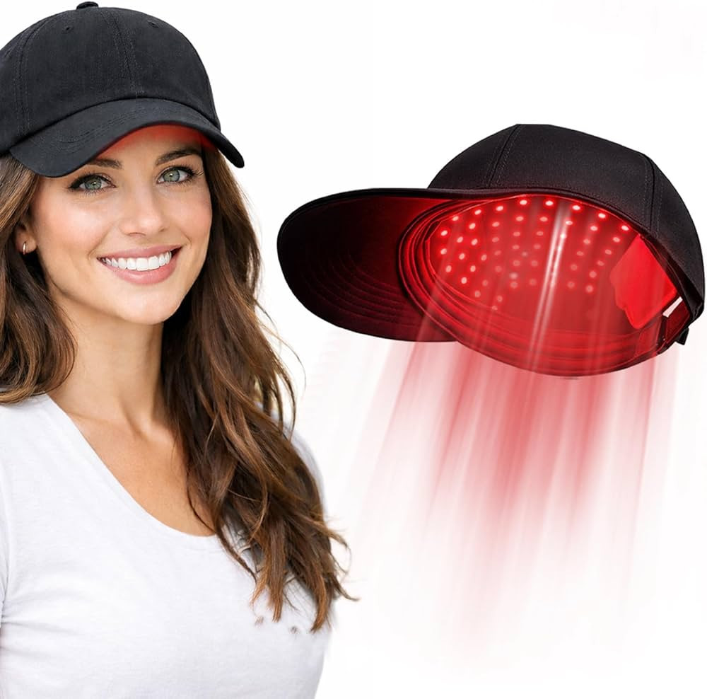 LLLT Laser Hair Growth Cap - 650nm Red Light Therapy for Hair Regrowth, Full Scalp Coverage Treat... | Amazon (US)
