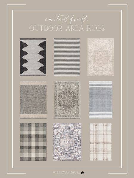 With patio season here, outdoor rugs are a perfect addition to any outdoor living area! These finds from Boutique Rugs are stunning and great quality as well! 

Outdoor rugs, outdoor area rugs, boutique rugs, home decor, outdoor living, seasonal 

#LTKSeasonal #LTKstyletip #LTKhome