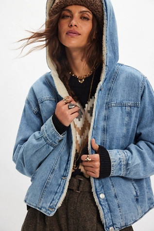 We The Free Asher Cozy Denim Jacket | Free People (Global - UK&FR Excluded)