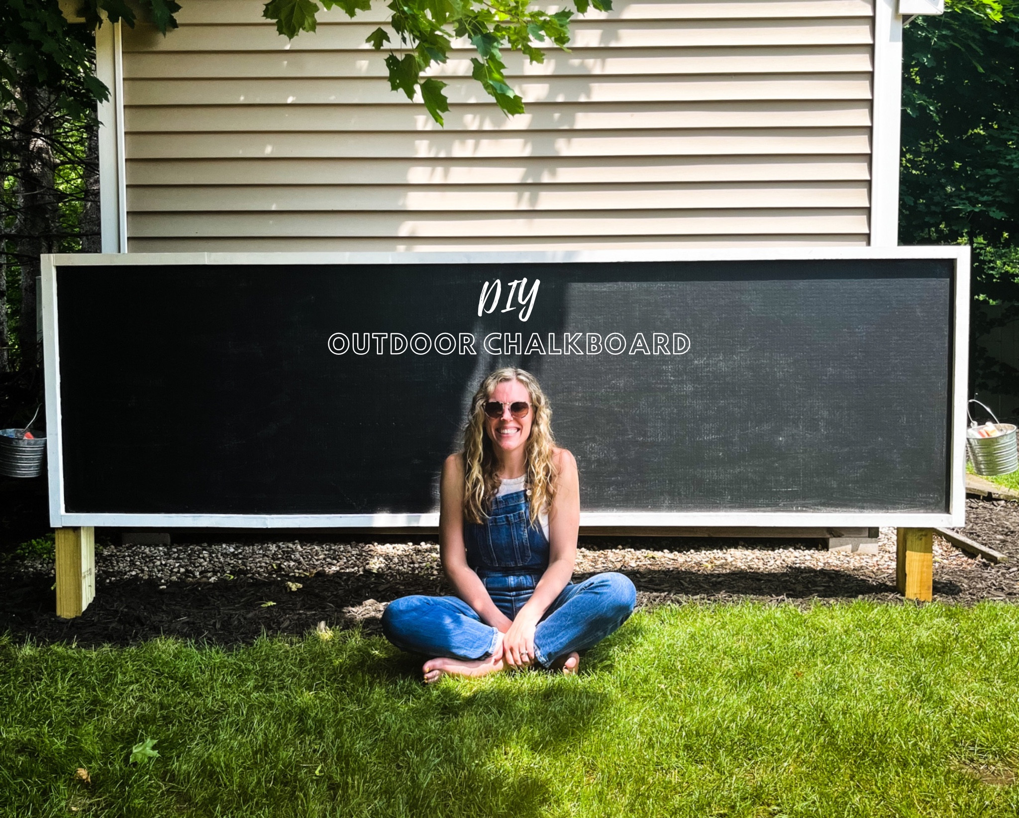 My latest DIY, an outdoor chalkboard!! This was a super fun and easy DIY that’s great for beginners!! Shop the material list here and follow me on insta for a step by step tutorial to make one for yourself! 🖍️☀️✌🏼❤️

#LTKkids #LTKfamily #LTKunder100