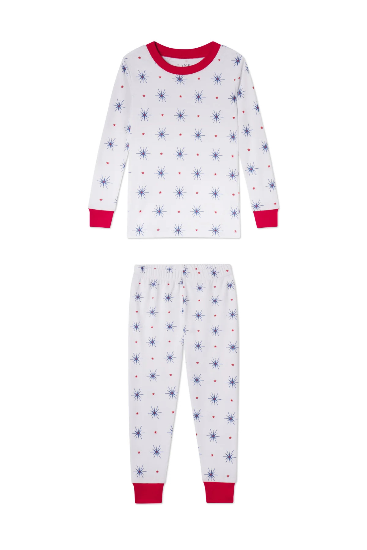 Kids Long-Long Set in Sparklers | Lake Pajamas