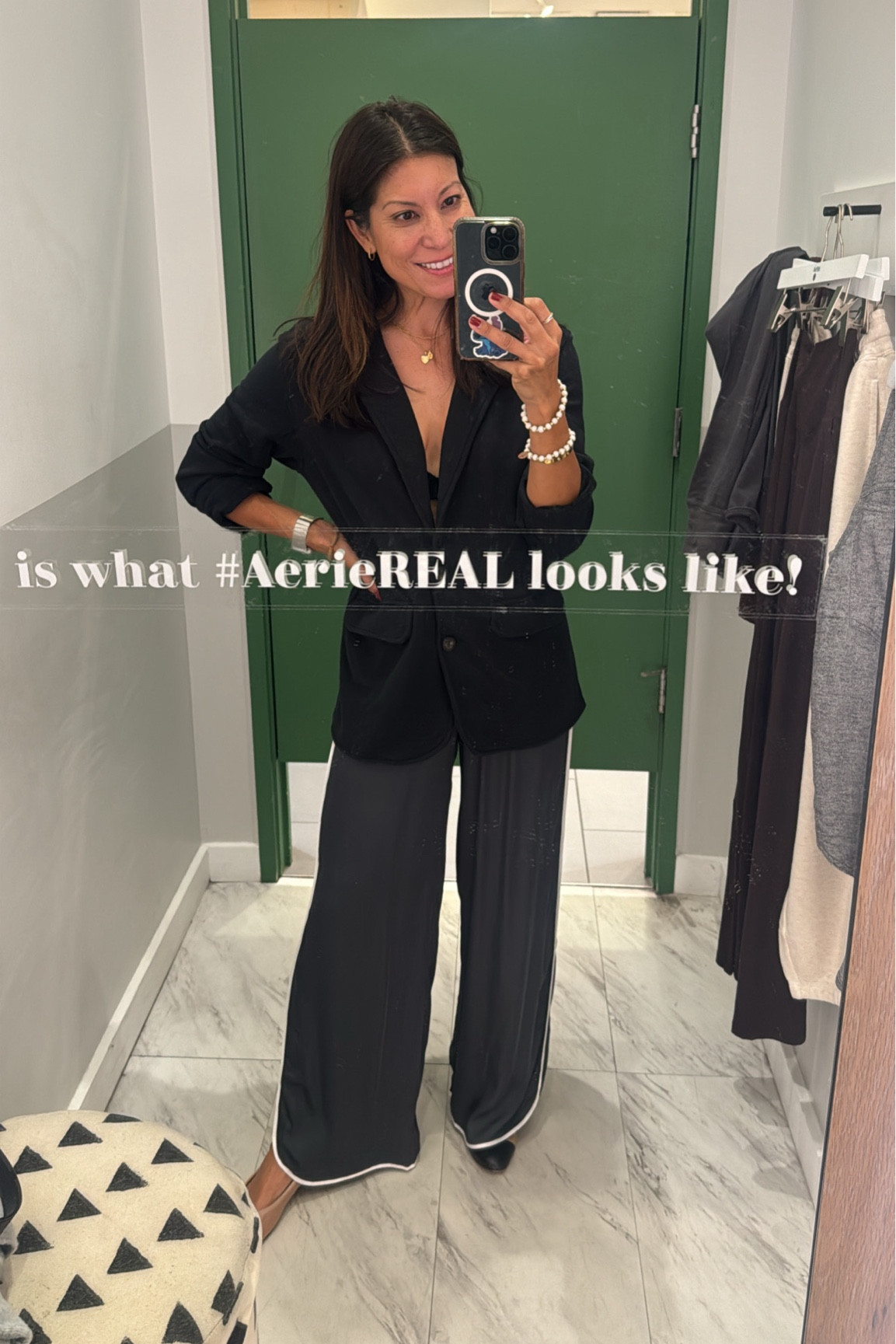 So many good things at Aerie! 

Wearing xs in skirt & pants 
Blazer is sold out 
Wearing xs in tops & sweater 

#LTKSeasonal #LTKStyleTip #LTKFindsUnder100