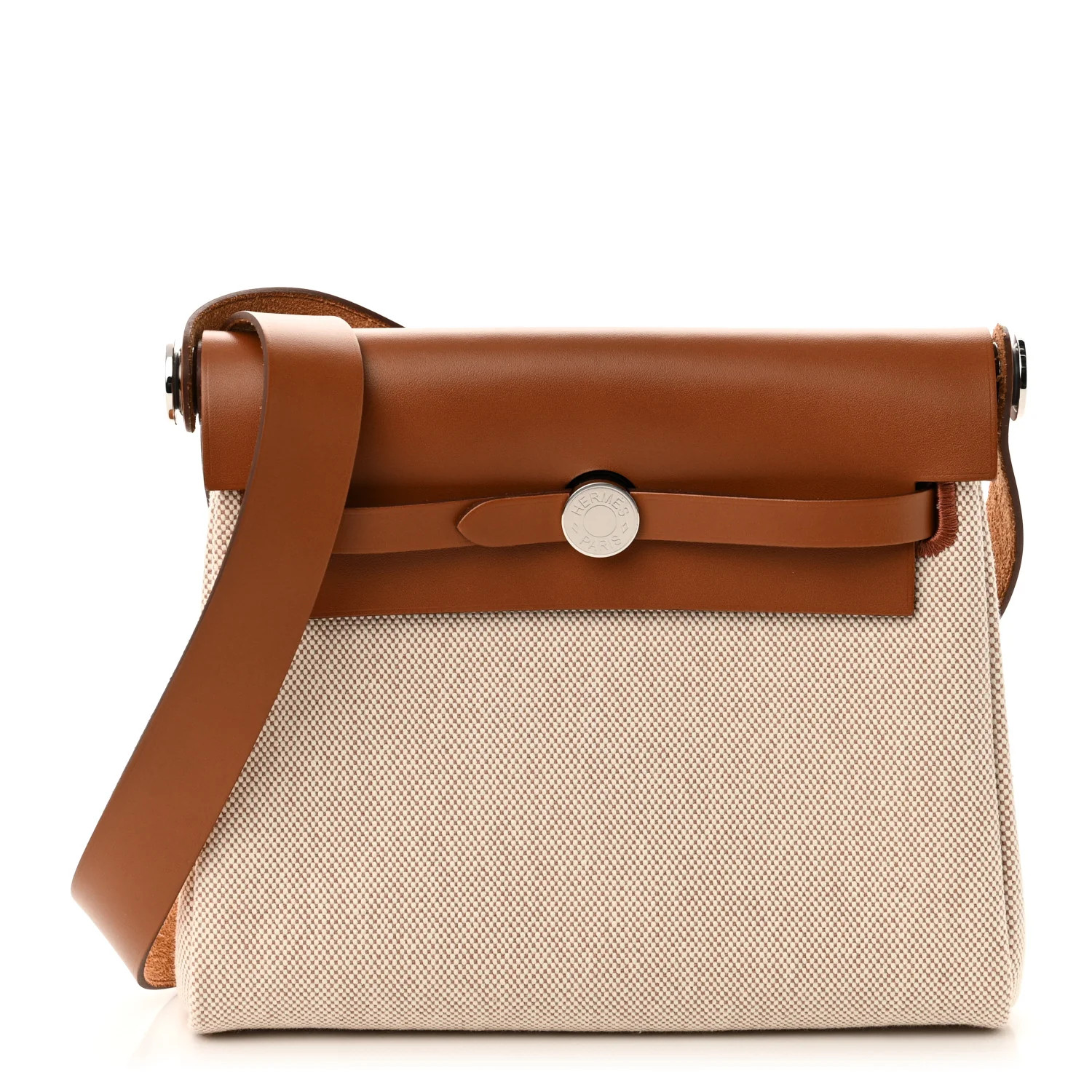 HERMES Military Toile Vache Hunter Herbag Zip Retourne 20 Ecru Beige Fauve | FASHIONPHILE | FASHIONPHILE (US)