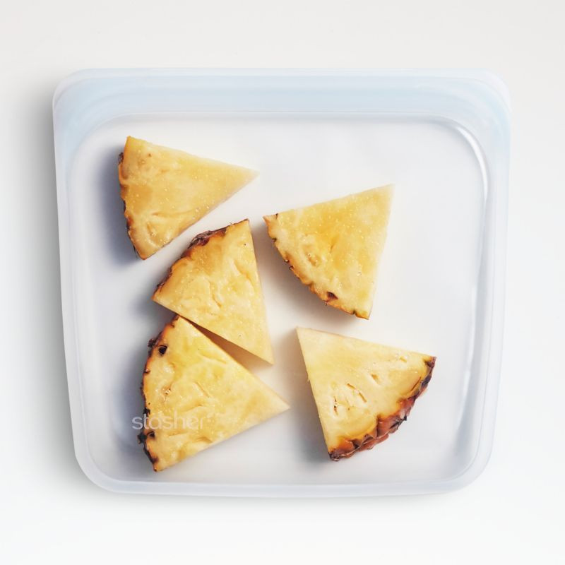 Stasher Clear Reusable Silicone Sandwich Bag + Reviews | Crate & Barrel | Crate & Barrel