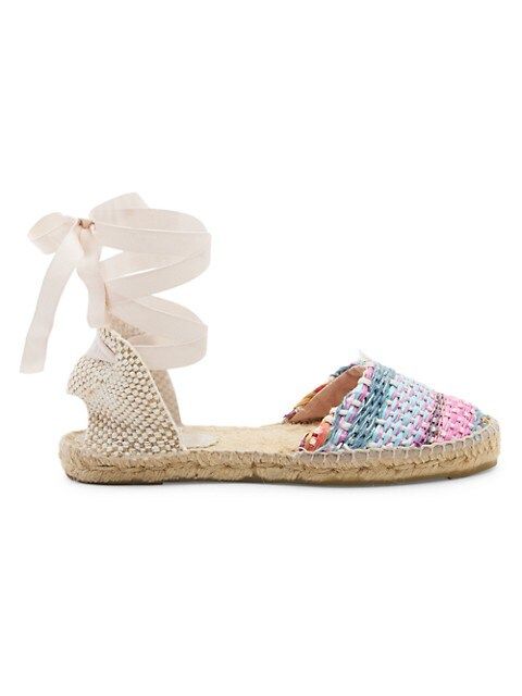 Lace-Up Raffia Espadrilles | Saks Fifth Avenue