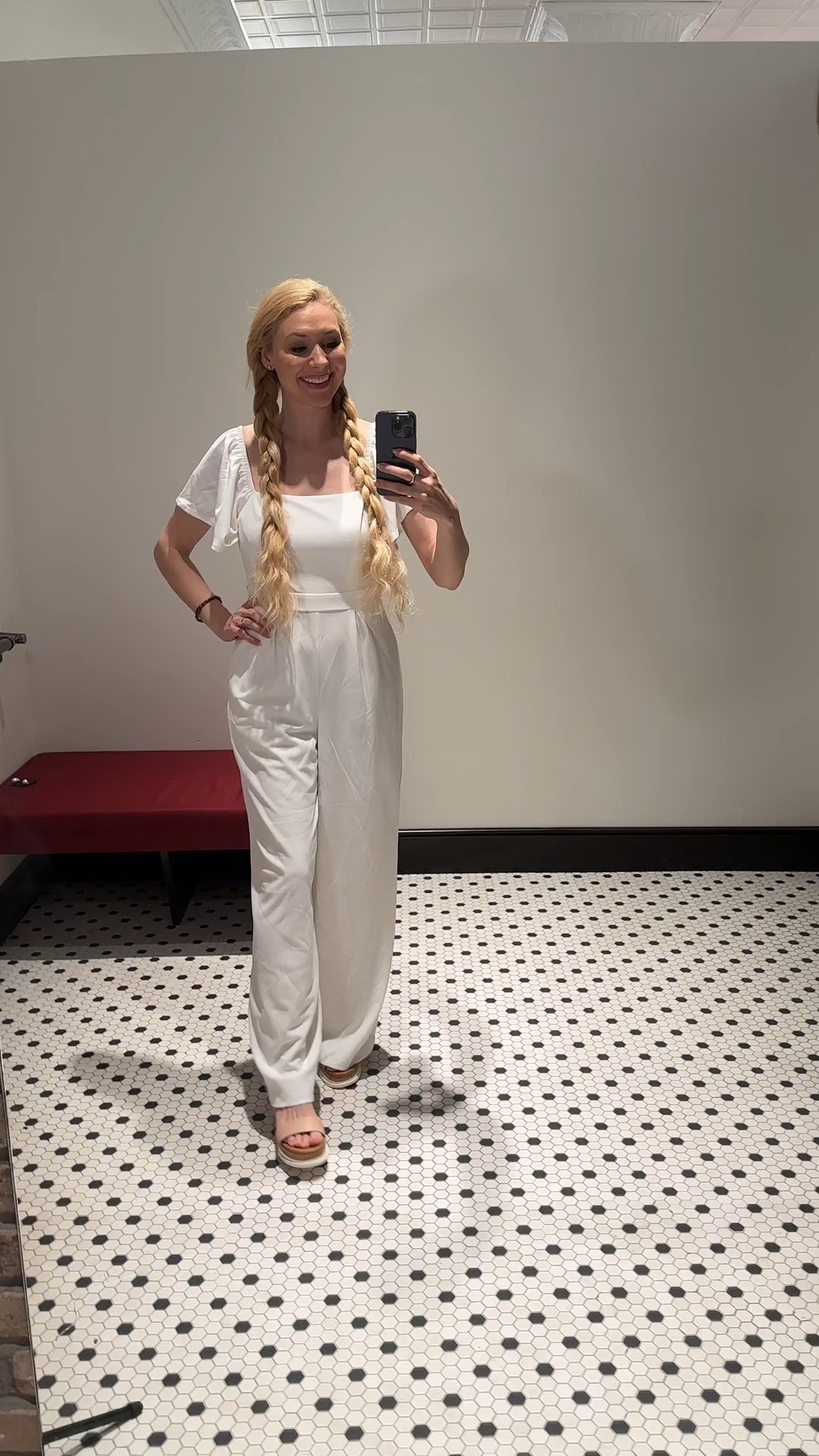 White jumpsuit long pants perfect for work, an engagement party, anything bridal.  Couldn’t find this one listed so I posted a few that I like even better 

#LTKU #LTKVideo #LTKwedding