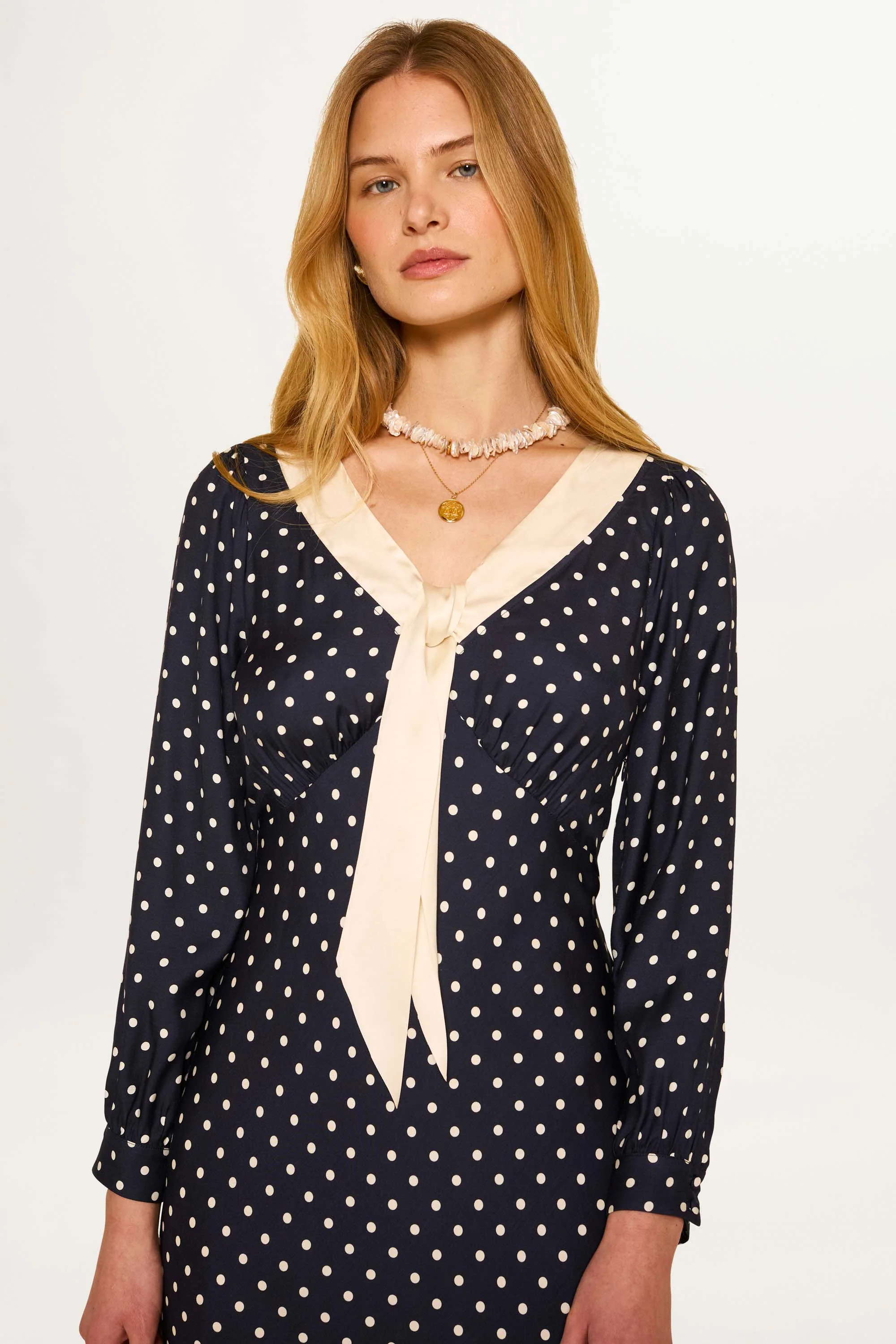Lotta - Polka Dot Deep Navy | Rixo