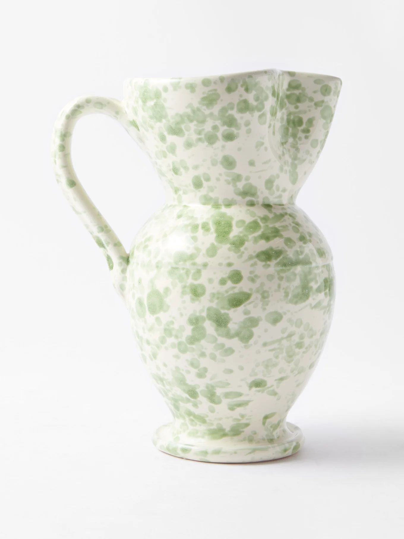 Speckled glazed-ceramic pitcher | Matches (US)