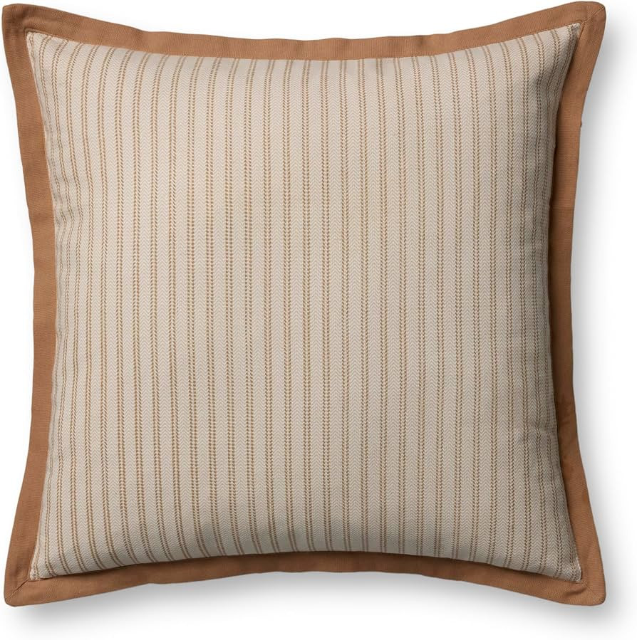 Loloi Magnolia Home Meredith PMH0080 Desert Tan/Ivory Cover w/Poly Pillow | Amazon (US)