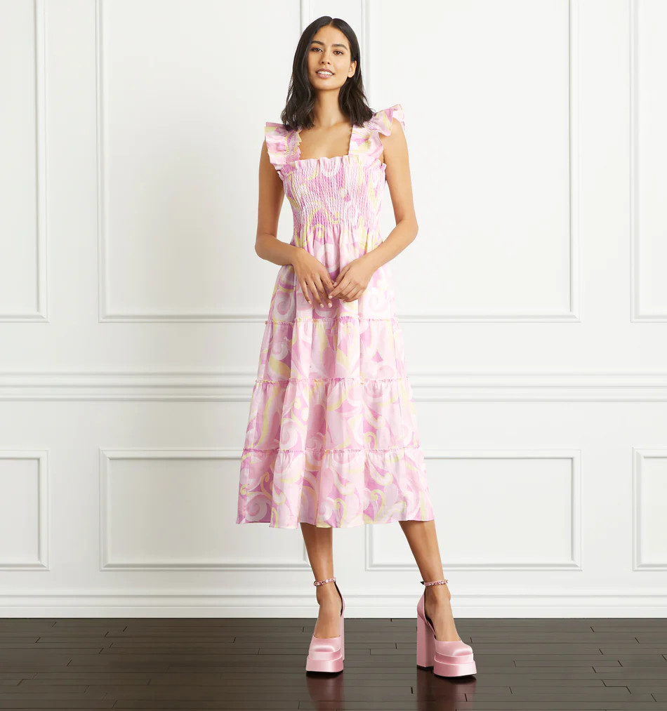 The Ellie Nap DressSheer White Swiss Dot | Hill House Home