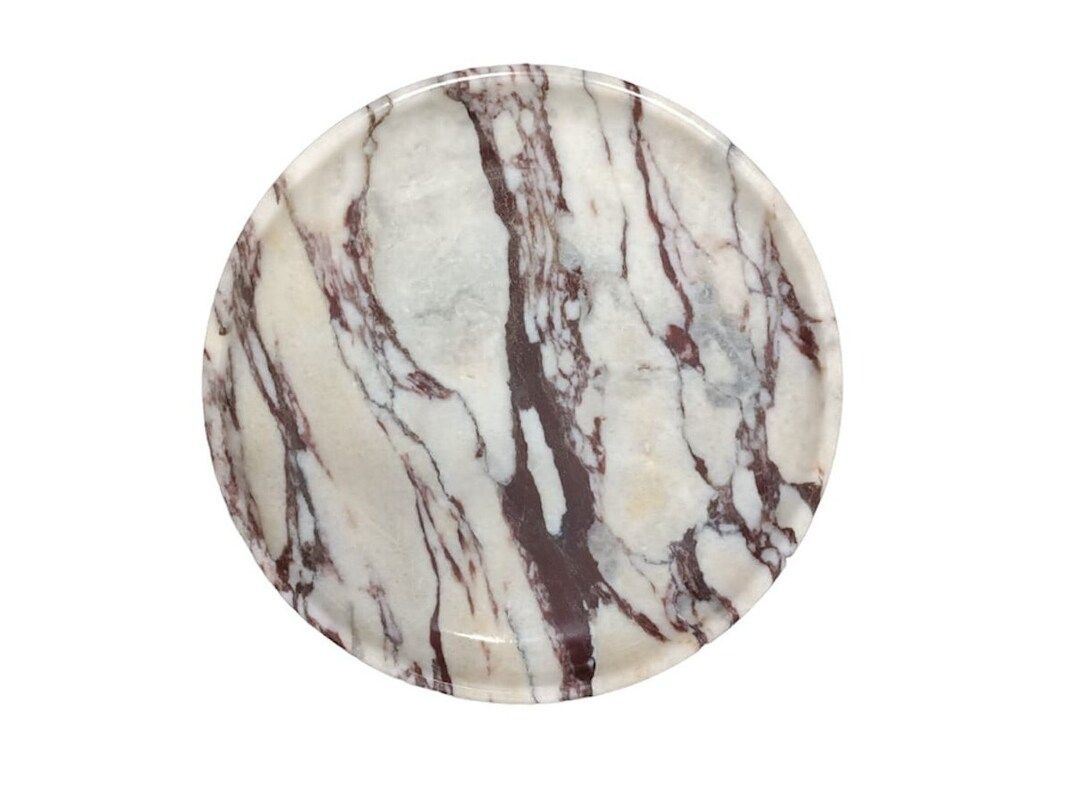 Calacatta viola marble decorative plate decorative bowl | Etsy (US)