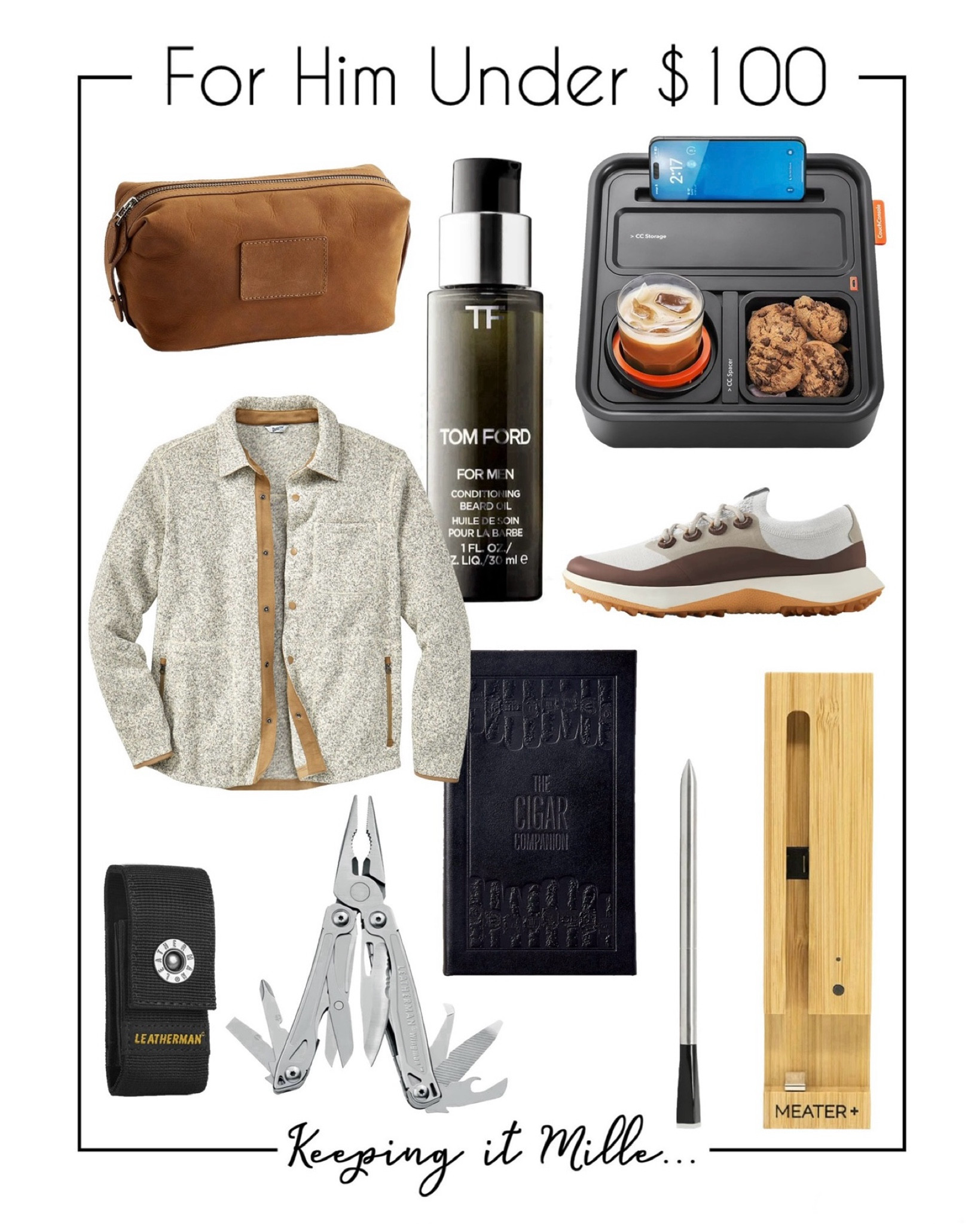 Gifts for him for under $100. Toiletry case, Beard oil, Meat thermometer, Multi tool, golf shoes, cigar book

Christmas, Hanukkah, Kwanzaa

#LTKGiftGuide #LTKFindsUnder100 #LTKMens
