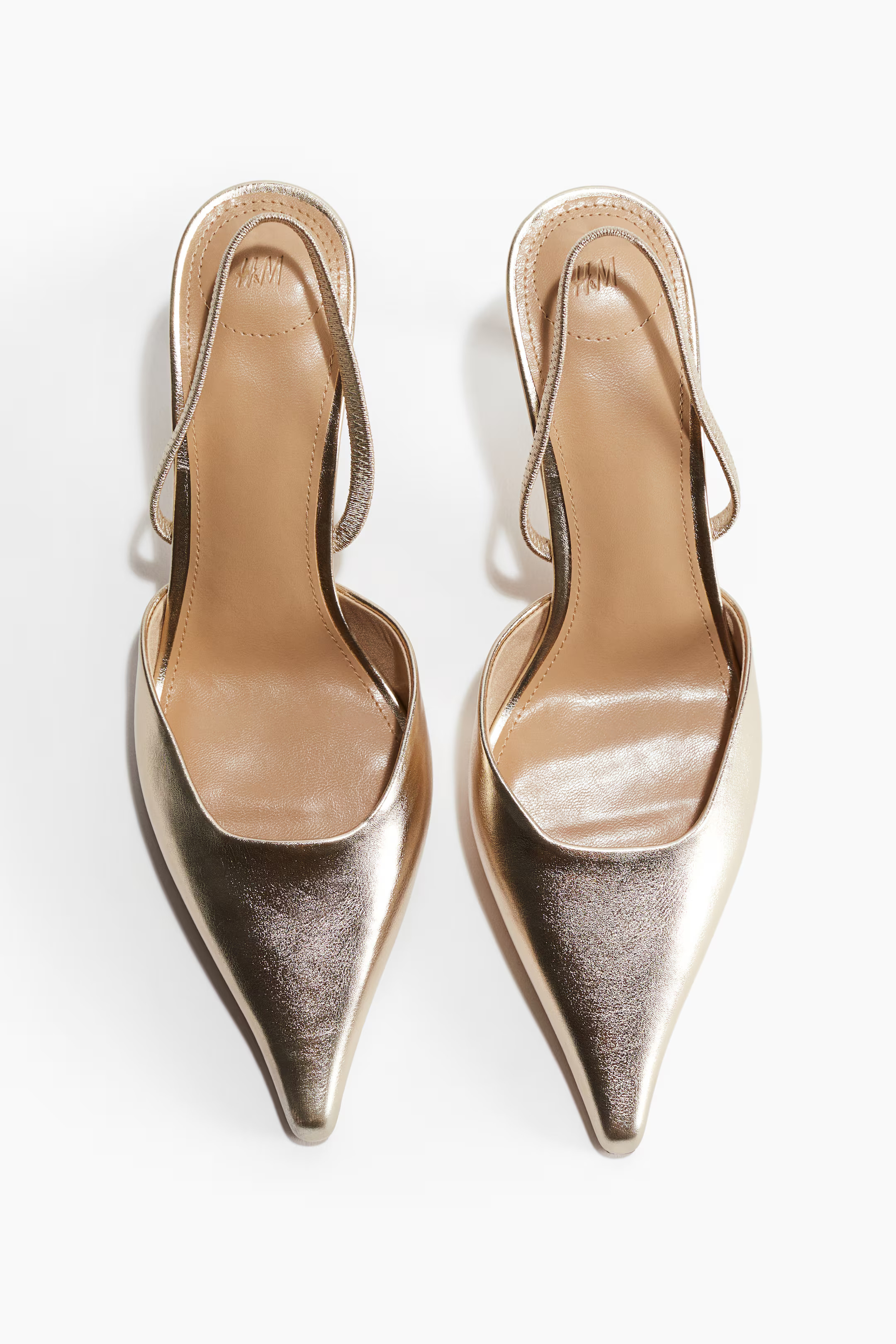 Slingback Pumps - Gold-colored - Ladies | H&M CA | H&M (US + CA)