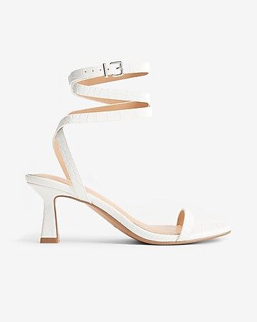 Strappy Square Toe Heels | Express