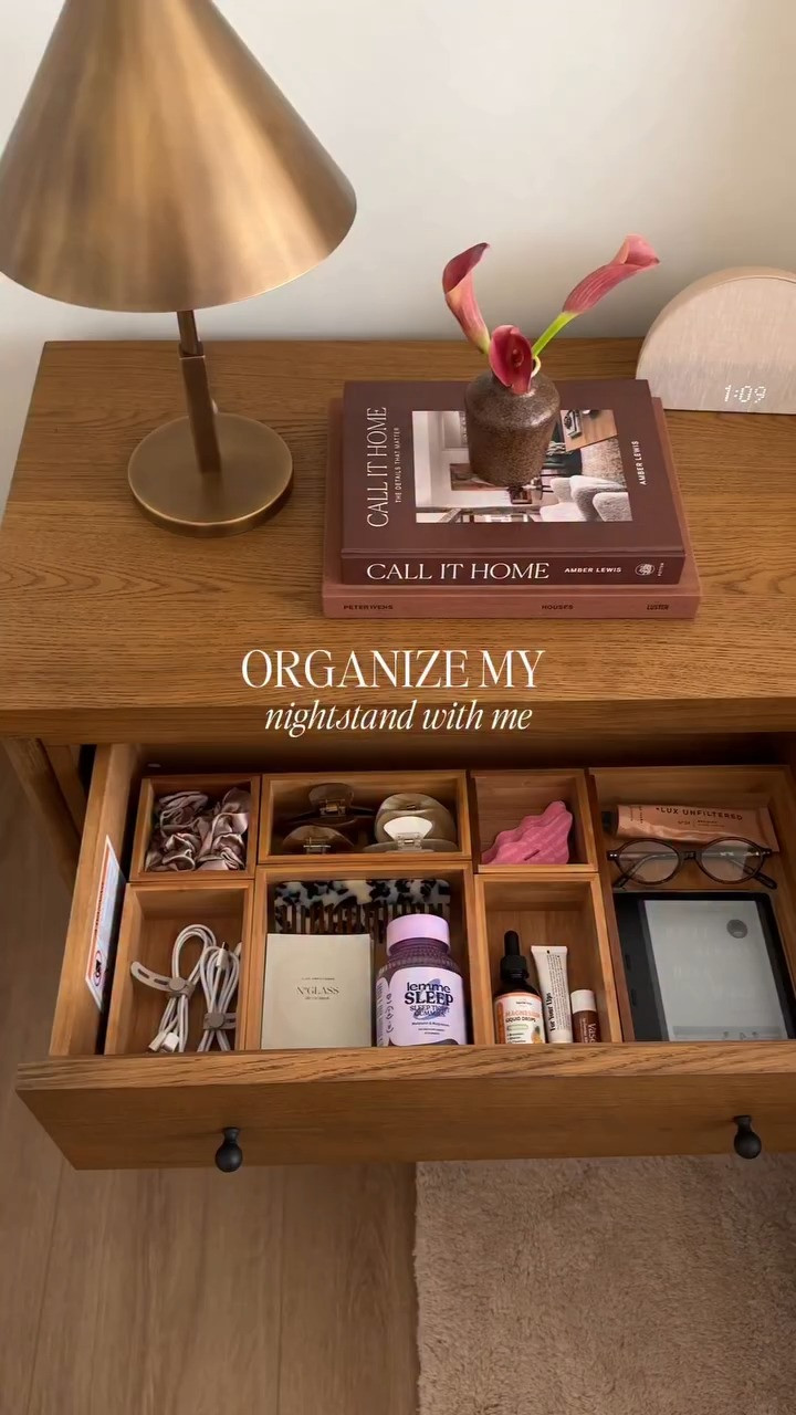 Organize my nightstand with me! 

 #LTKHome