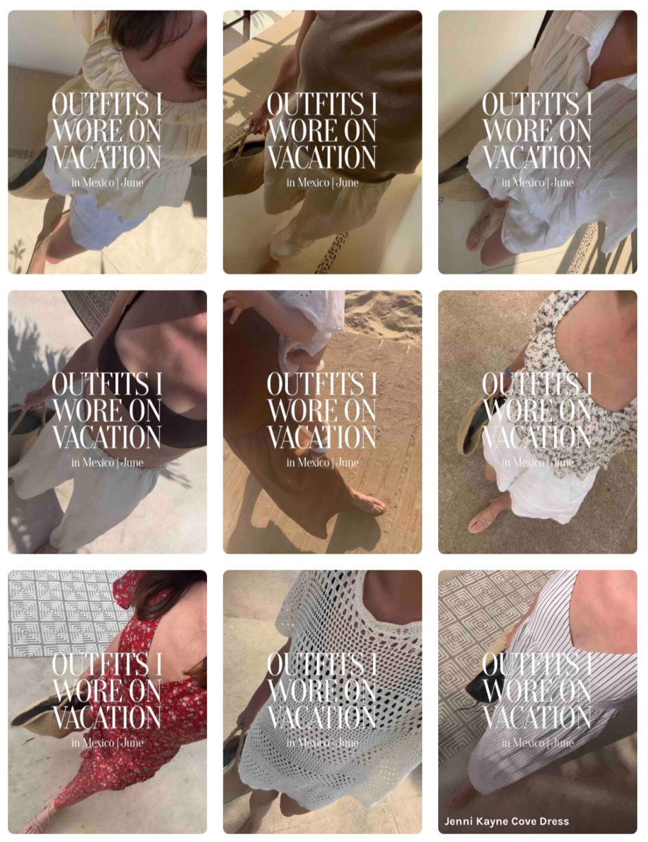 Outfits I wore on vacation in Mexico | 
red dress, brown dress, floral top and cream top were rented via Nuuly! You can find them via shopmy.com/tylerharless, as I can’t link them here. 

Otherwise, tried to roundup as many exact and/or similar pieces. 🤍

Summer outfits
Vacation outfits
Summer dresses
Summer style
White dress
Linen shorts
White shorts



#LTKFindsUnder100 #LTKSwim #LTKTravel