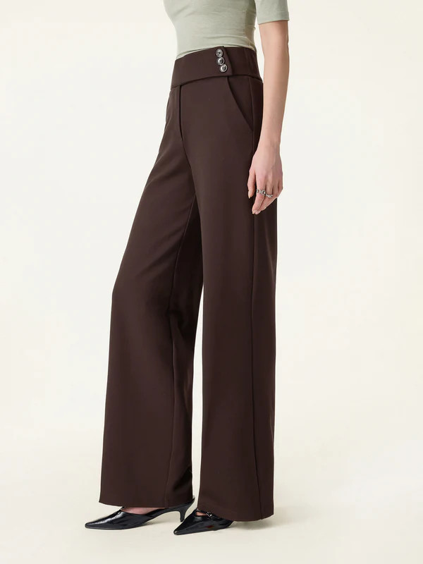 Stretchy High Rise Wide Leg Pants with Pockets | OGLmove