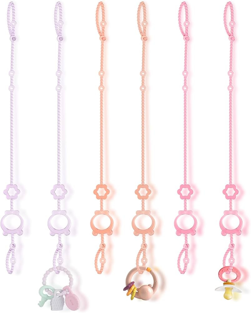 Silicone Pacifier Clip,High Chair,Stroller Accessories,Cribs,Rocking Chair | Amazon (US)