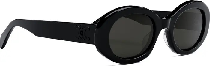 Triomphe 52mm Oval Sunglasses | Nordstrom