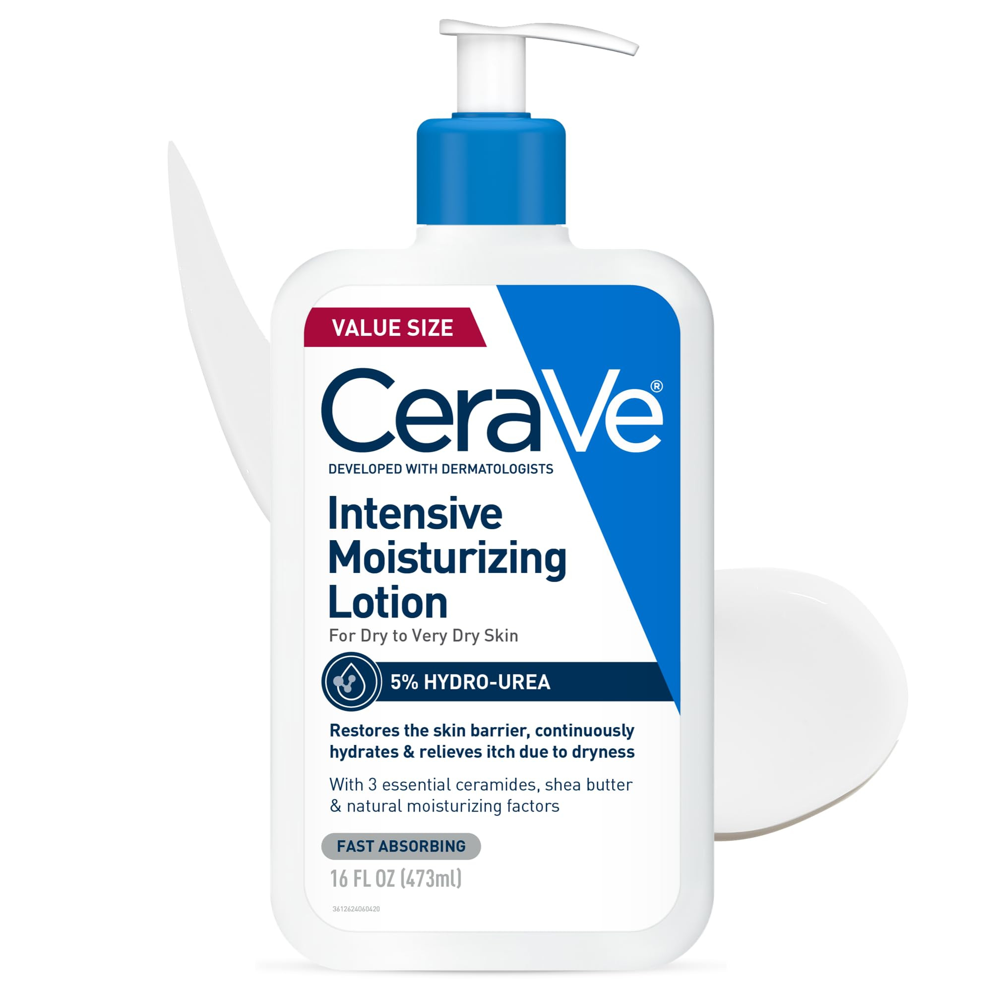 CeraVe Intensive Moisturizing Lotion, Hydro-Urea + Shea Butter, Body Lotion For Dry Skin, Relieve... | Amazon (US)