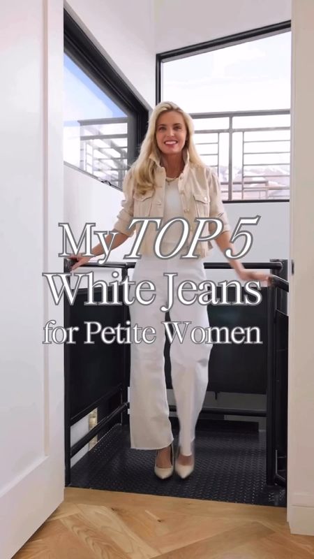 Raise your hand if you're under 5'4" and tired of searching high and low for the perfect pair of white jeans to complement your petite frame! These 5 pairs of petite-friendly white jeans from @Nordstrom will fit and flatter your smaller frame while keeping you looking modern and chic. #Nordstrom #NordstromPartner

I'm a firm believer that when you have an amazing style find... you share the amazing style find! These 5 pairs of white jeans are perfect for you if you are petite, like me:
1 | Pistola Wide Leg Jeans
2 | Mother Hustler Ankle Jeans
3 | Mother Lil' Roller Jeans
4 | DL1961 Instasculpt Ankle Jeans
5 | Cinq a Sept Cuffed Jeans

Do you own any of these jeans? Which is your favorite?? If you're interested in shopping these super flattering white jeans, comment WHITE JEANS and I'll send you a message with a link to shop. You can also shop directly on the @shop.LTK app. 

~Erin xo 

#LTKOver40 #LTKSeasonal #LTKStyleTip