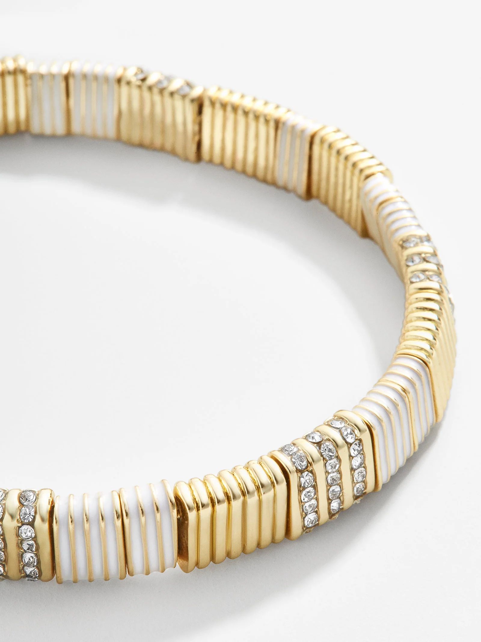 Enamel Tile Bracelet - White | BaubleBar (US)