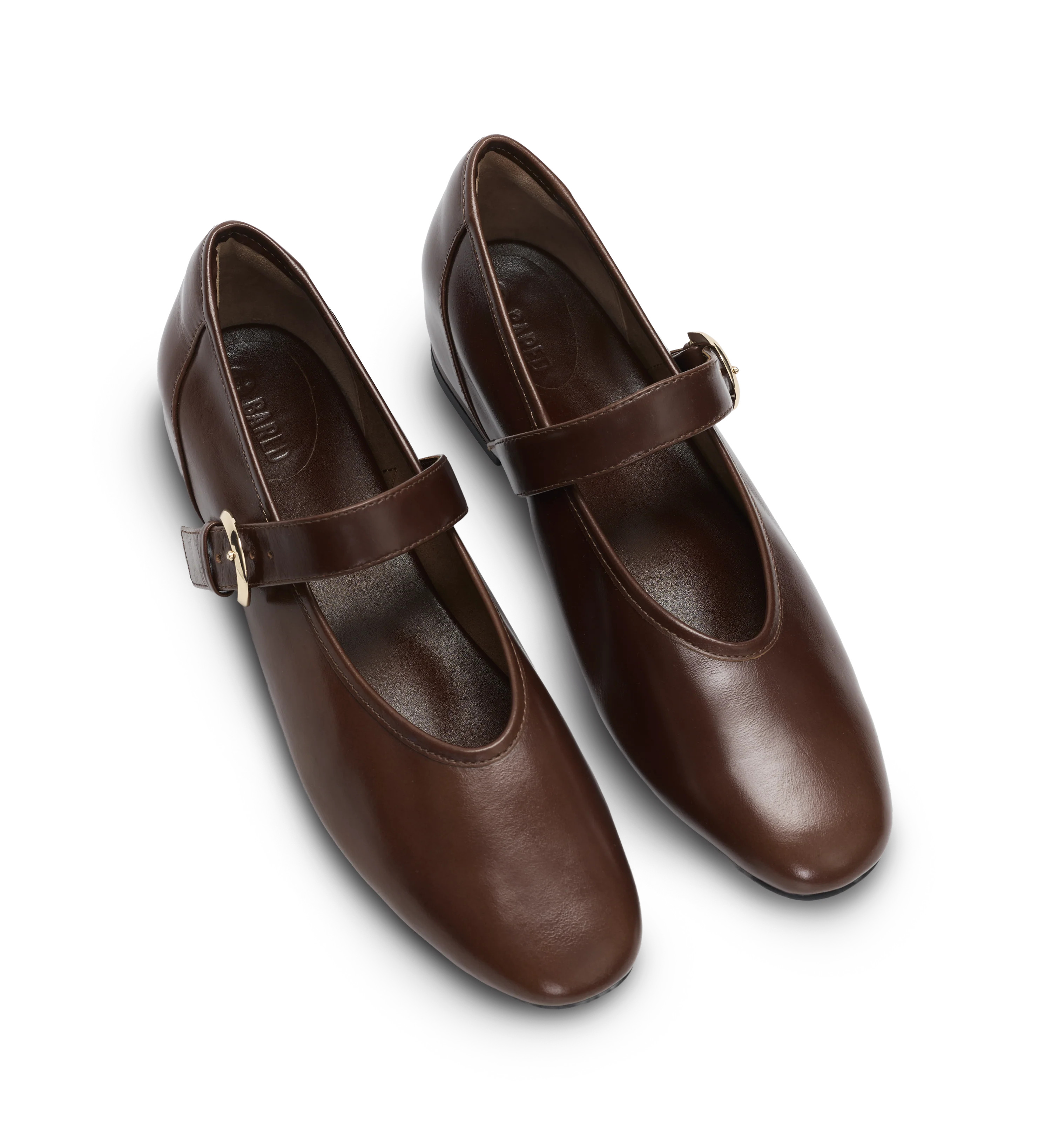 Chivi Golden Tan Leather Ballet Flats | Bared Footwear | Bared Footwear