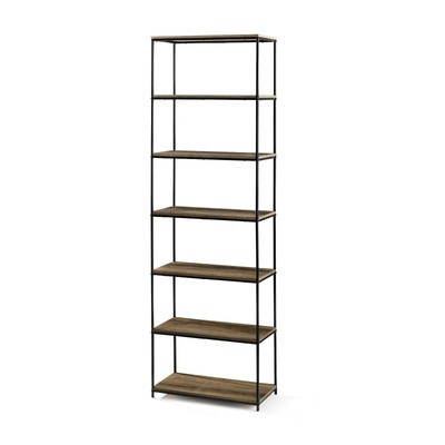 Mainstays 71" 6-Shelf Metal Frame Bookcase, Rustic Brown FREE SHIPPING  | eBay | eBay US