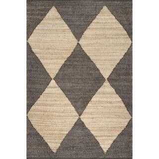 Pandora Diamond Black 8 ft. x 10 ft. Jute Indoor Area Rug | The Home Depot