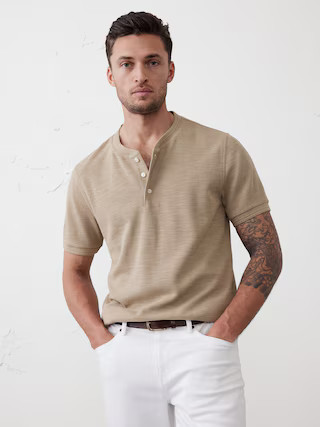 Textured Henley | Banana Republic Factory