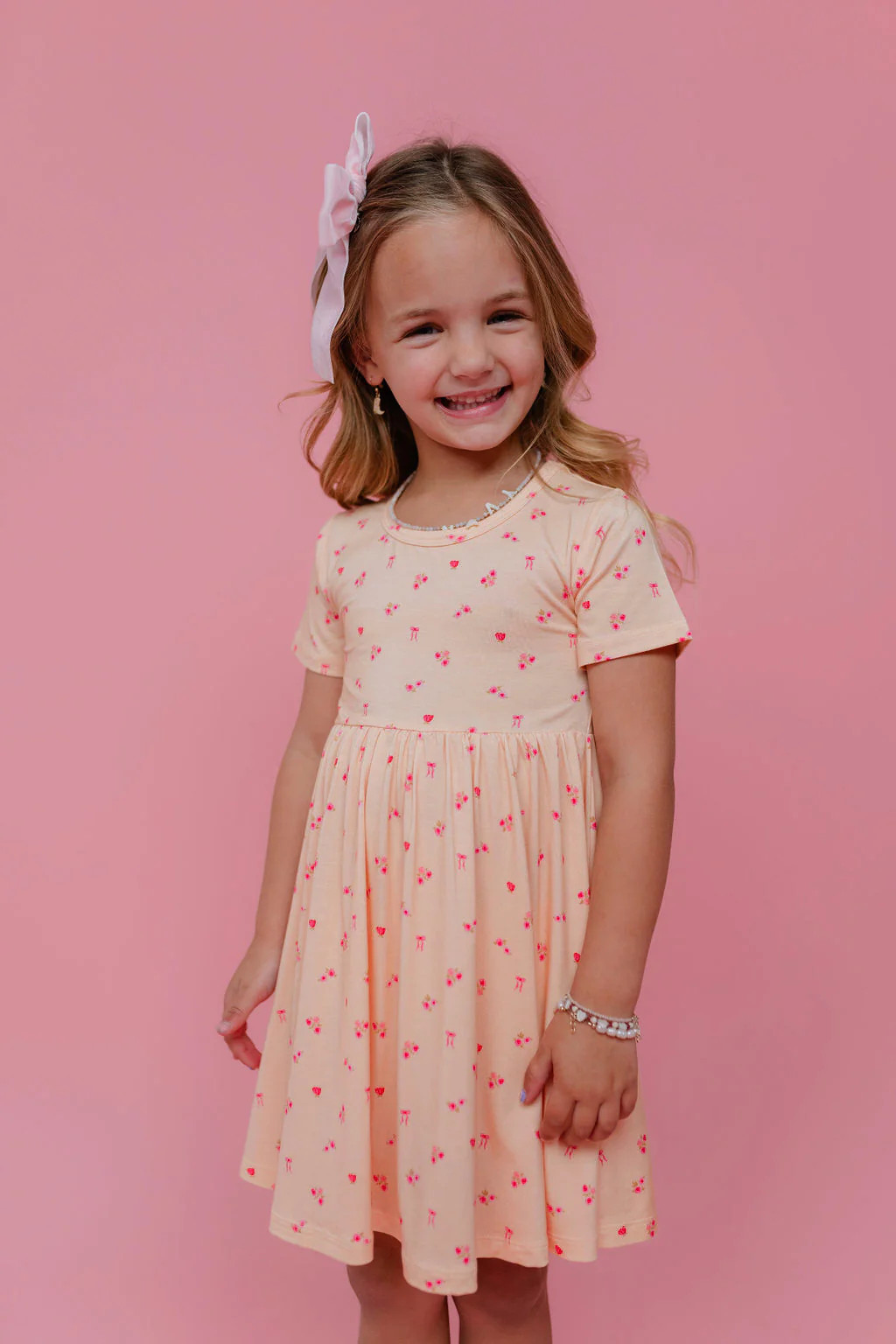 Yellow Floral and Bow Twirl Dress Jammers x Karissa Abbott | In My Jammers