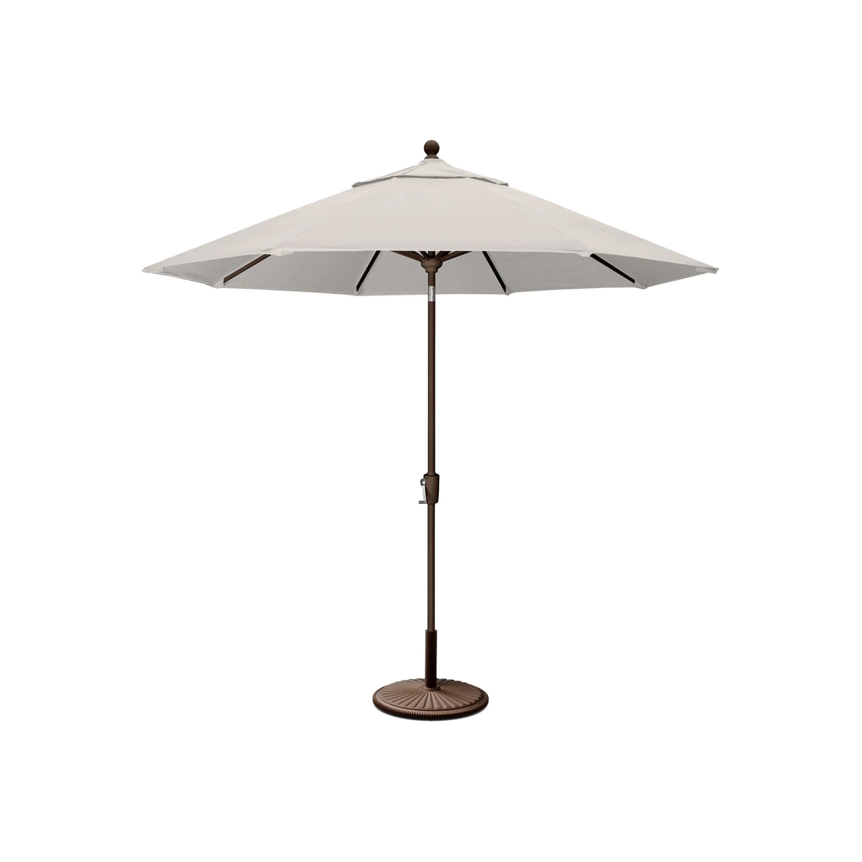 9' Tilt Outdoor Table Umbrella with Base | POLYWOOD