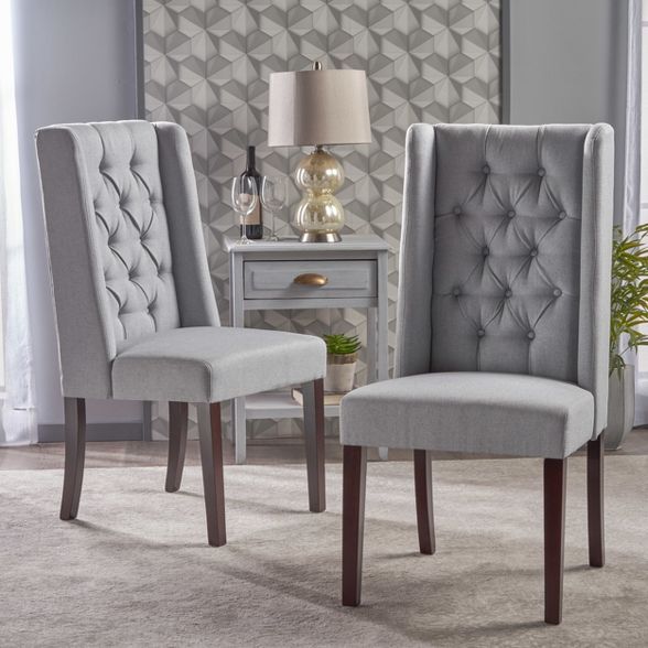 Set of 2 Blythe Tufted Dining Chairs - Christopher Knight Home | Target